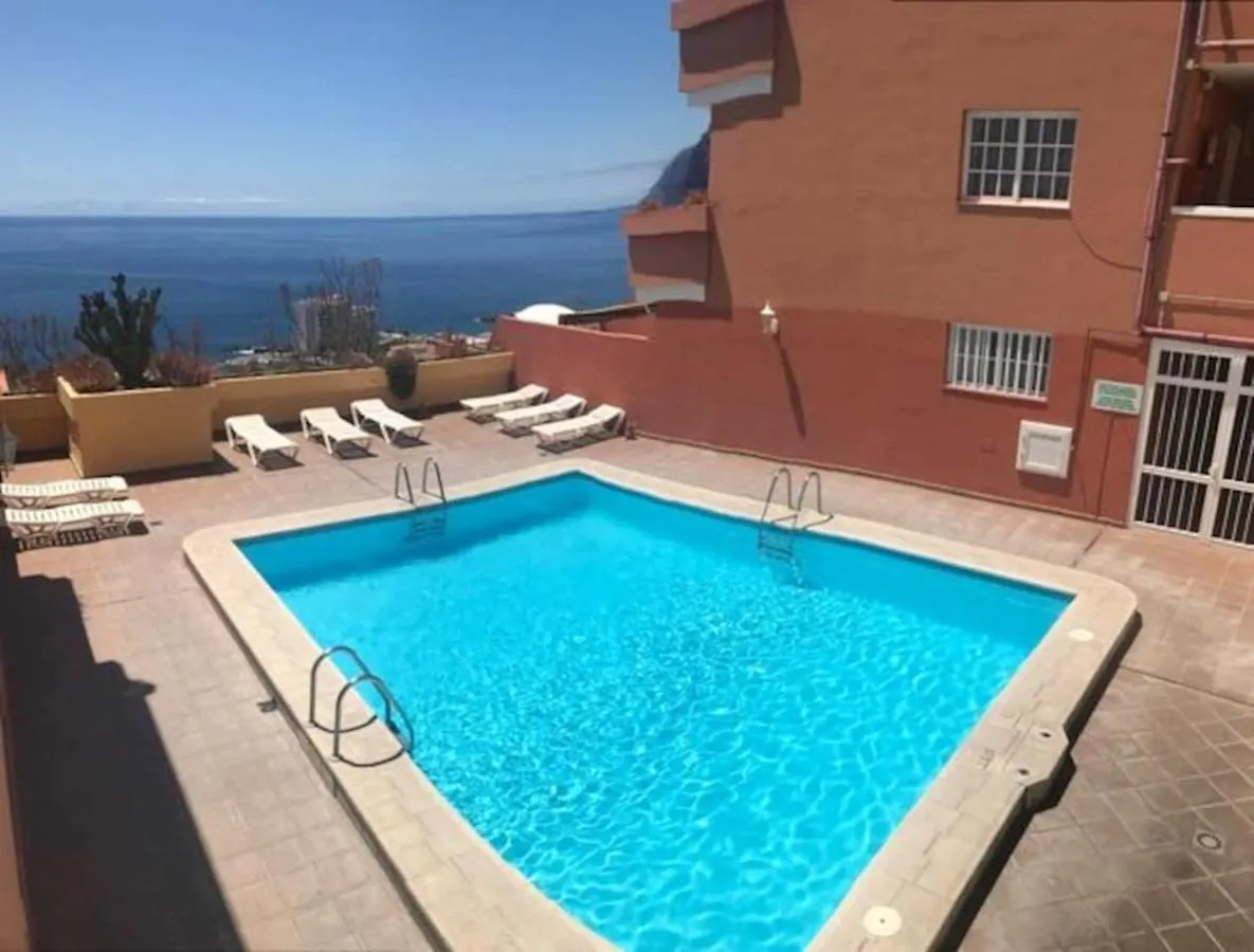 Sea View Apartment In Santiago Del Teide 55 M² Pool Puerto de Santiago